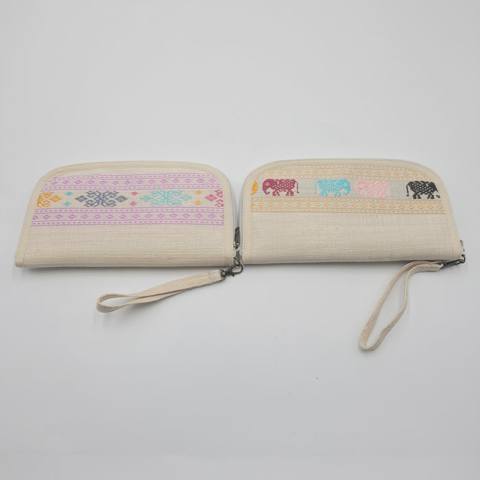 Wallet with elephant pattern (banana)
