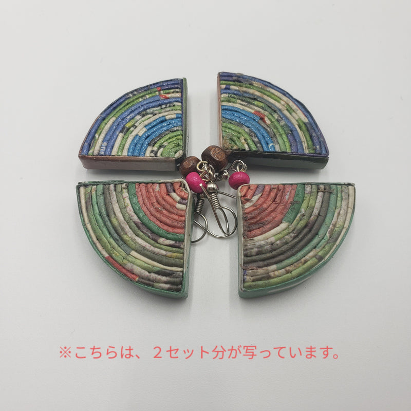 伝統柄 紙ピアス 2種