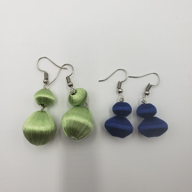 ひょうたん型 糸ピアス