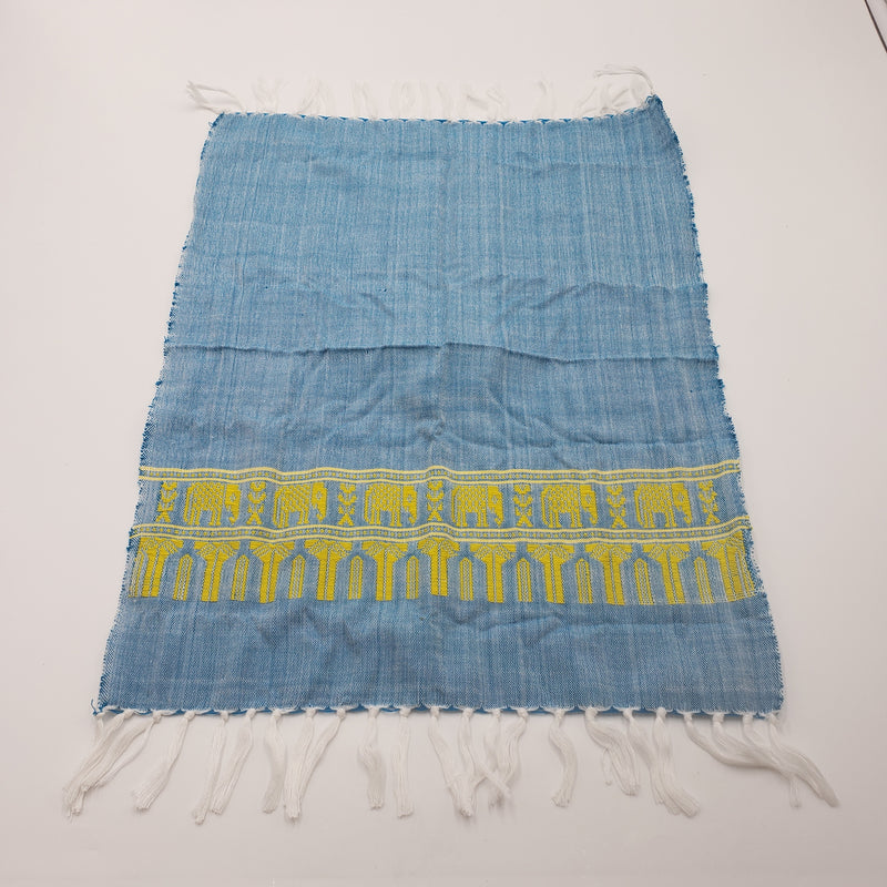 ラオス伝統柄 大判ハンカチ5点セット