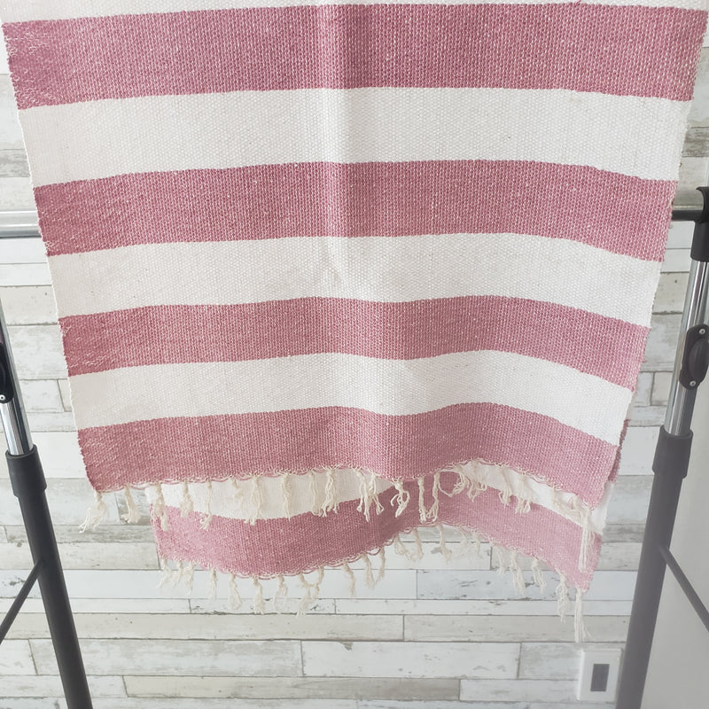 スカーフ ボーダー (赤/白)