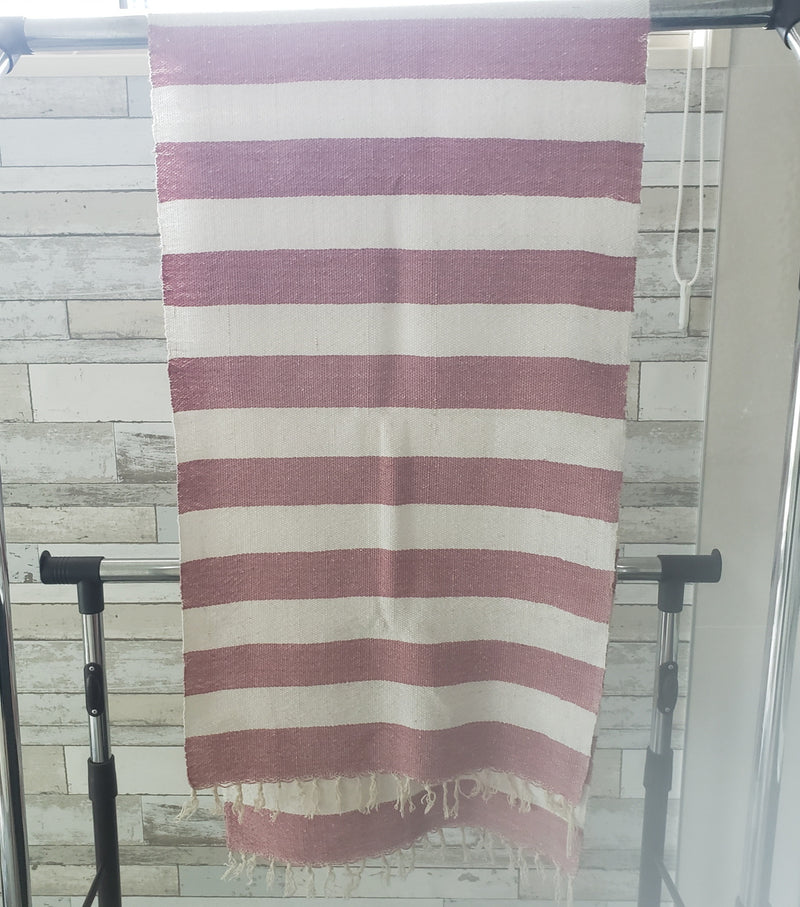 スカーフ ボーダー (赤/白)