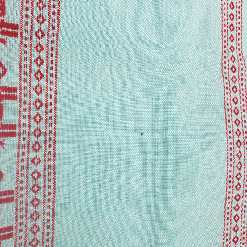 スカーフ (水色/赤)