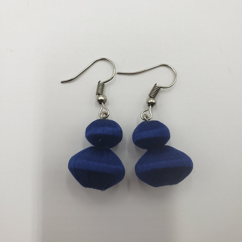 ひょうたん型 糸ピアス